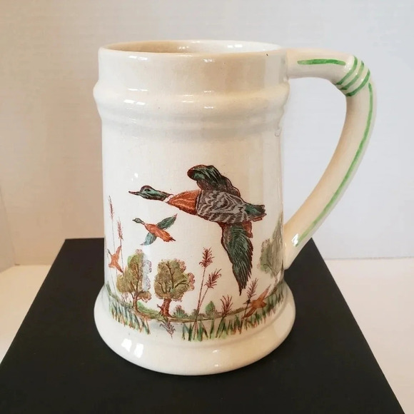 Vintage Set of 2 Brentleigh  Ware Staffordshire Mallard Duck/Pheasant Stein. - Picture 2 of 14